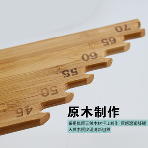 Règle de mesure de ligne de pêche en bois Aohu 60-100cm, accessoire de pêche multifonctionnel pour eau douce - Product Image 2