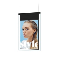 Refee Lecteur publicitaire Android double face 4K, affichage numérique multi-écrans, écran LCD suspendu pour vitrine, magasin de détail, éducation