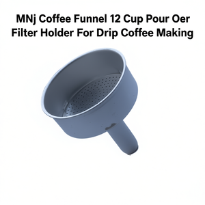 Mnj Coffee Funnel, porta filtro per caffè a goccia da 12 tazze, per la preparazione del caffè a goccia - Product Image 3