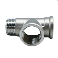 3/4 npt mâle à 3/4 bsp femelle tee plug union filetage mâle avec filetage femelle valve coude raccord de tuyau en acier inoxydable