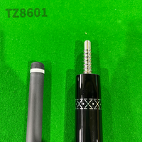 Queue de billard professionnelle Black Technic 1/2 en fibre de carbone véritable de qualité supérieure, 58 pouces, 12,75 mm, avec extension en graphite