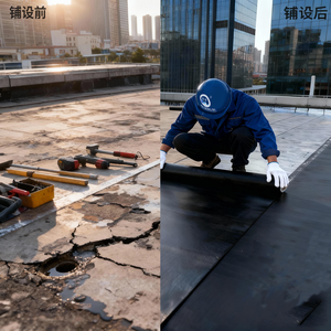 Membrane imperméable autocollante en polymère GBW-N/PY à forte adhérence, membrane en <span class=keywords><strong>bitume</strong></span> modifié pour applications exposées - Product Image 3