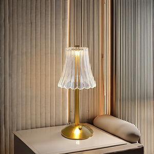 Tùy chỉnh không dây Bàn ánh sáng có thể sạc lại Bàn đèn 3 cấp Cảm ứng thanh Nhà hàng phòng ngủ bên cạnh đèn bàn LED - Product Image 2