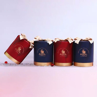 Caja de Regalo de Chocolate Personalizada de Lujo, Tubo Redondo de Cartón Premium para Empaque de Dulces de Boda