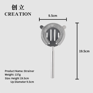 Création d'un passoire à <span class=keywords><strong>cocktail</strong></span> triangulaire conique en acier inoxydable écologique de 1,2 mm d'épaisseur avec couleur et logo personnalisables - Product Image 3