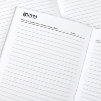 Échantillon Gratuit - Carnet de Voyage de Luxe Personnalisé pour Réunions d'Affaires, Journal Intime Imprimé à Couverture Rigide, Agenda Hebdomadaire pour l'École