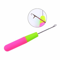 1 pièce Aiguilles à crochet pour tresses, perruques et tissage de cheveux, outil de fixation au crochet pour kit d'outils capillaires et dreadlocks