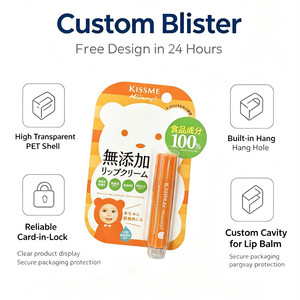 Confezione Blister <span class=keywords><strong>in</strong></span> PET Riciclabile Personalizzata, Spessore 1mm, Scatola <span class=keywords><strong>Trasparente</strong></span> a Cubo per Cosmetici, <span class=keywords><strong>Polvere</strong></span> Libera, Fondotinta Compatto - Product Image 1