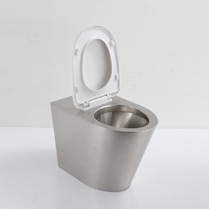 מודרני chuangxing שילוב שירותים כיור קערת כלא 304 נירוסטה עמוק נמשך שתן - Product Image 3