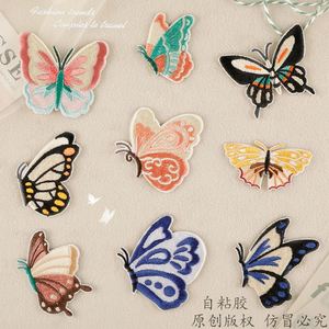 Nouveaux autocollants multi-couleurs, design brodé, patchs papillon pour vêtements - Product Image 4