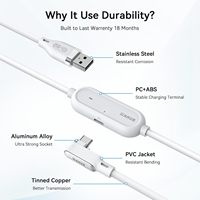 Câble de liaison de 5 m (16 pieds) avec port de charge pour Meta Quest 3/3S/Pico 4 PCVR/SteamVR. Câble de liaison USB 3.0 vers USB C 5 Gbps Super Rapide