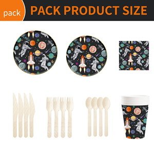 DAMAI - Artículos para Fiestas de Astronautas, Decoraciones para Fiestas con Temática Espacial, Platos de Astronauta, Servilletas, Artículos de Regalo para Fiestas de Cumpleaños de Bebés - Product Image 2