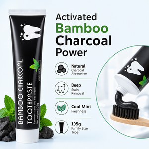 <span class=keywords><strong>Dentifrice</strong></span> blanchissant à la menthe au <span class=keywords><strong>charbon</strong></span> actif de bambou pour une haleine fraîche – Vente en gros directe fabricant - Product Image 1