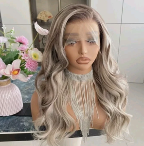 Full Lace Human Hair <b>Wig</b> Natural Finish Realistic Scalp Soft Lightweight Breathable Adjustable Heat Resistant Long <b>Wig</b> - Product Image 2