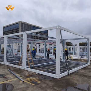 Casa Contenedor Prefabricada Modular Portátil y Económica para Hotel/Almacén, Estructura de Acero Ligero, Diseño Moderno - Product Image 3