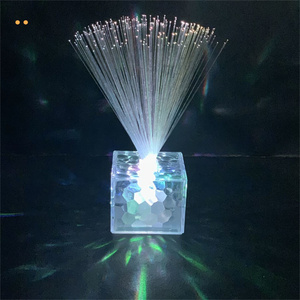 Rose Wedding Holiday Party Decoration Led Novelty Artistic <strong>Optical</strong> Fiber Flower Christmas New Year Party Rgb <strong>Table</strong> Lamp - Product Image 3