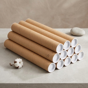 Caja de cartón rígido cilíndrico de alta densidad, laminado brillante, para empaque de artículos espirituales, tubo de papel para incienso. - Product Image 1
