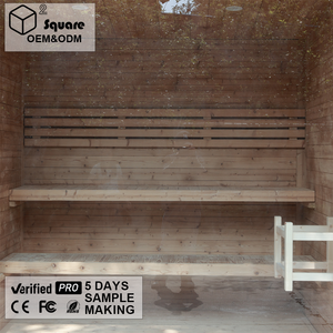 인체공학적 등받이와 개인 정원용 저소음 시스템을 갖춘 최고 등급 안전 및 내구성 CE 인증 야외 사우나룸 - Product Image 4