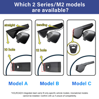 Caméra embarquée 4K pour BMW Série 2/3 (F22/F23/G42-F87) avec application/WiFi, vision nocturne, enregistrement en boucle, double objectif, surveillance 24h/24