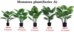 Arbre artificiel moderne plantes de Monstera plante en pot Monstera plantes en plastique de paysage d'intérieur