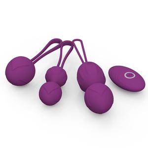 Juego de bolas de Kegel de silicona con Control Remoto Portátil Cherry, 10 modos de vibración para fortalecer los músculos del suelo <span class=keywords><strong>vaginal</strong></span> y pélvico - Product Image 2