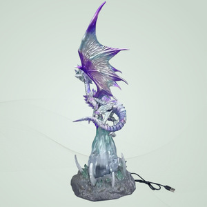 Figurines lumineuses Yu-Gi-Oh <span class=keywords><strong>Dragon</strong></span> <span class=keywords><strong>Blanc</strong></span> aux <span class=keywords><strong>Yeux</strong></span> Bleus, décorations et ornements de dessins animés, jouets tendance, dernier modèle, cadeau - Product Image 4