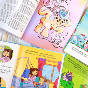 Libro de Tapa Dura de Fábrica con Impresión Offset en Cartulina de Arte, Papel Recubierto, Impresión de Libros Infantiles Personalizados, Libro de Cartón para Niños - Product Image 4
