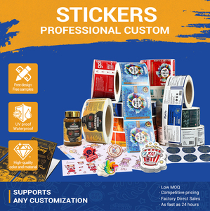 Tùy chỉnh Glossy tự dính UV Nhãn dán nhãn in ấn PVC giấy chết cắt an ninh lọ sàn chai Nhãn dán vinyl Sticker - Product Image 3