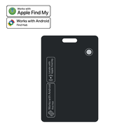 Traceur de carte de crédit professionnel 1,8 mm à pression froide, compatible avec l'application Google Find My, localisateur mondial, recharge sans fil