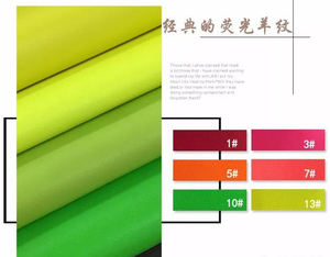 गर्म बिक्री 2020 फैशन नीयन भेड़ बनावट पु सिंथेटिक अशुद्ध चमड़े के लिए जूते और हैंडबैग - Product Image 2