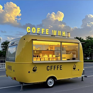 Camion de restauration multifonctionnel, boutique mobile commerciale pour thé au lait et café, chariot à snacks populaire à quatre roues - Product Image 1