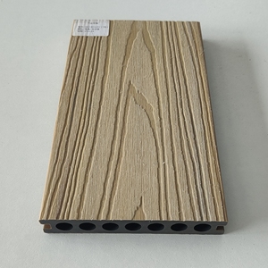 Bên ngoài sàn gỗ nhựa <span class=keywords><strong>WPC</strong></span> Composite <span class=keywords><strong>decking</strong></span> cho vườn Chất lượng cao <span class=keywords><strong>mothproof</strong></span> Dễ dàng cài đặt nổi sanded - Product Image 1