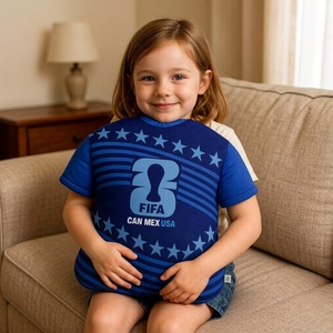 Cojín con Forma de Camiseta de la Copa <span class=keywords><strong>Mundial</strong></span> <span class=keywords><strong>FIFA</strong></span> 2026, Azul con Estrellas y Rayas, Suave y Acogedor para Sofá, Cojín Decorativo para Fanáticos del Fútbol - Product Image 4