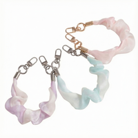 Tali Pergelangan Tangan YN Scrunchie untuk Ponsel, Rantai Pembentuk Tas Cantik, Gantungan Tas Elegan, Aksesoris Dekorasi Tas DIY, Rantai Tas