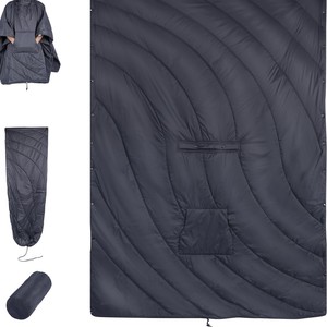 Manta de Camping para Exteriores, Impermeable, Cálida, Plegable, Ligera, Portátil, Acolchada, Rectangular, Fácil de Transportar - Product Image 5