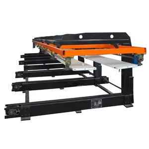 Manual straddle roof panel sheet automatic stacker machine for roll forming machine