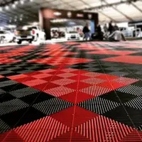 Plastic Interlocking Drainage Garage Flooring Tiles