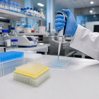Embouts de pipette stériles Clear Blue 1 ml 10 µl-1000 µl