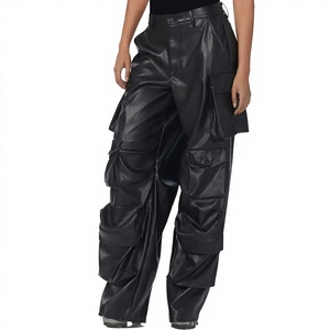 ELYSIAN INDUSTRIES <b>Men</b> <b>Leather</b> <b>Pants</b> Casual Straight Fit Mid Waist Eco-friendly Midweight High-quality Daily Wear Classic Winter - Product Image 4