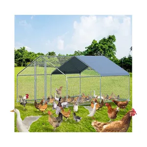 13x9.8x6.5 Feet Fabricante Industrial Hen House Metal Chicken Cage Coop Para 20 Galinhas