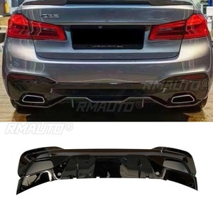 Diffuseur de pare-chocs arrière noir brillant pour BMW Série 5 G30 G38 2018+ - Accessoire de modification automobile - Product Image 1