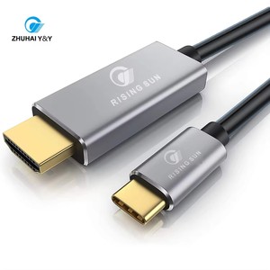 C tipi HDMI kablosu 10 ayak 4K * 2K @ 60Hz USB tip C bilgisayar izlemek için HDMI konnektör kablosu - Product Image 1