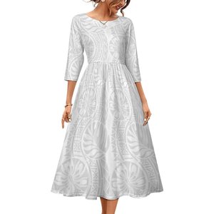 2023 nouvelle conception d'armure carrelable à la mode grande <span class=keywords><strong>taille</strong></span> <span class=keywords><strong>8xl</strong></span> robes pour femmes personnalisées O cou robes à manches courtes - Product Image 3