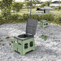 Toilette portable légère et imperméable, pliable, en matériau PP, pour le camping, la randonnée, la caravane, la piscine, les fêtes, les pique-niques, les excursions en plein air