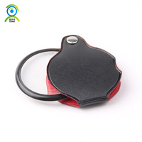 Loupe de poche portable mini 50 mm noire 5x pliable pour bijoux, verre de lecture à main, lentilles grossissantes