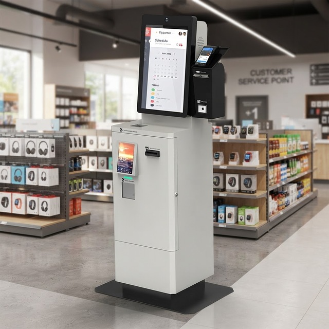 Customized OEM ODM Interactive Touch Screen Retail Shop Supermarket Self Checkout Payment Kiosk