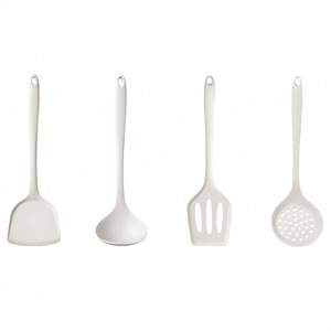 Ensemble d'ustensiles de cuisine en silicone blanc antiadhésif, spatule de cuisson, écumoire, ensemble d'outils de cuisine ménagers - Product Image 3