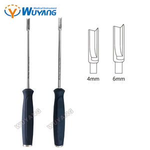Instrument d'orthopédie, ostéotome, burin droit et incurvé, couteau à os d'orthopédie, <span class=keywords><strong>instruments</strong></span> chirurgicaux par Wuyang Medical - Product Image 6