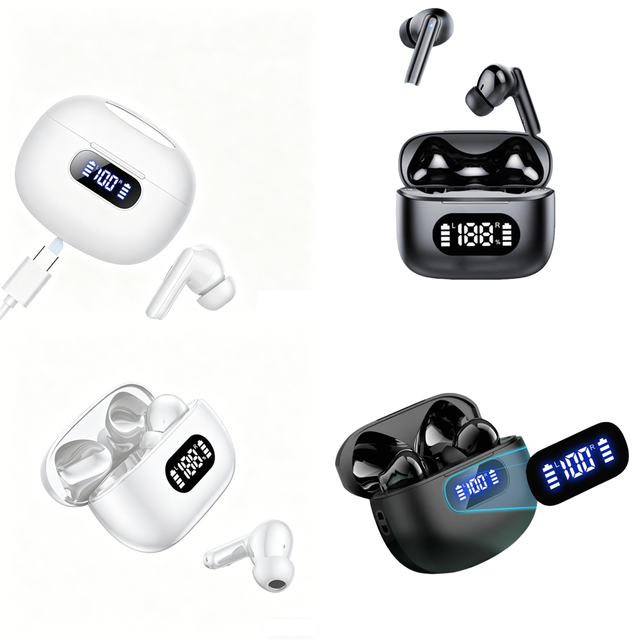 Wireless Earbuds Stereo Earphone with LED Display Comfort Fit TWS Headphone in Ear for iPhone Android Trending Products 2026 New