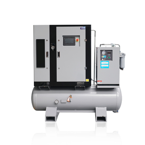 Compresseur d'air diesel industriel 7,5 kW haute pression |   12,5 bars, 0,8 m/min, conception 4-en-1, gain de place, 340 L, portable, PLC, silencieux - Product Image 1
